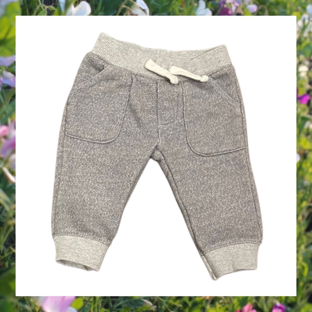CARTERS Gray Sweatpants Elastic Waistband Ribbed Cuffs
